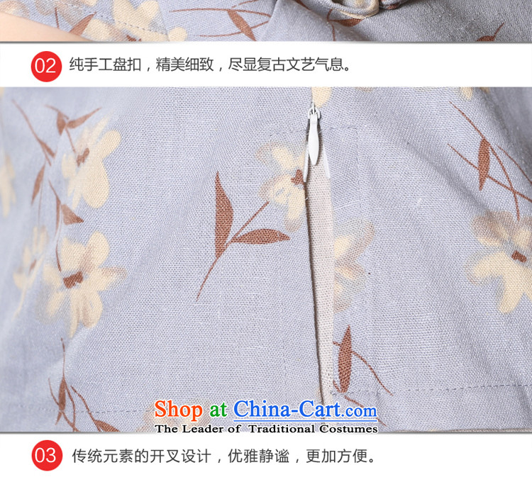 The pro-am cotton linen cheongsam dress 2015 new spring and summer improved retro shirt qipao Sau San dresses summer short-sleeved T-shirt + beige short skirts XL Photo, prices, brand platters! The elections are supplied in the national character of distribution, so action, buy now enjoy more preferential! As soon as possible.