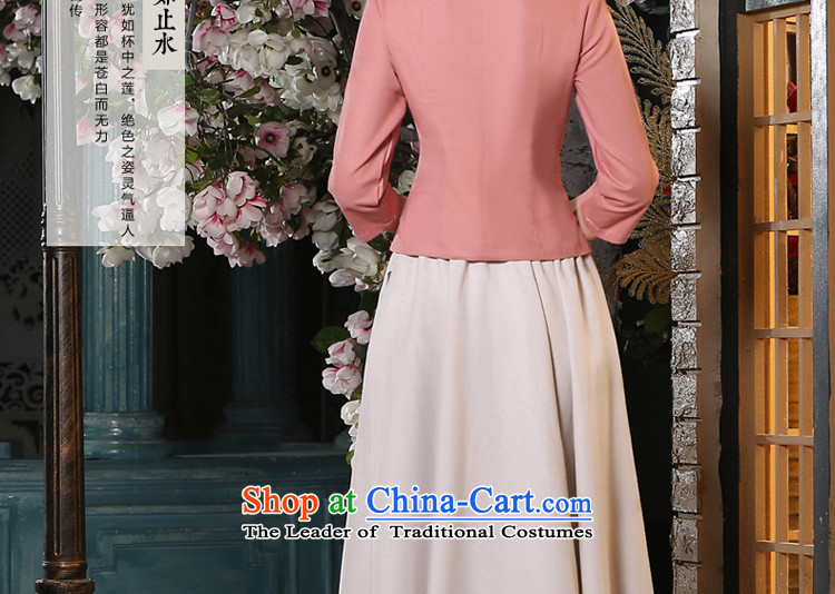 The pro-am new cotton linen clothes short of Qipao 2015 summer and fall of replacing old stylish daily improved Dress Shirt + in beige skirt M picture, prices, brand platters! The elections are supplied in the national character of distribution, so action, buy now enjoy more preferential! As soon as possible.