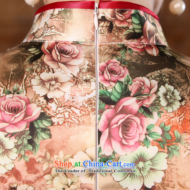 At 2015 new pro-autumn day-to-day summer retro improved stylish nation Sau San short skirts QIPAO) Wind dresses SAIKA 2XL, pro-am , , , shopping on the Internet