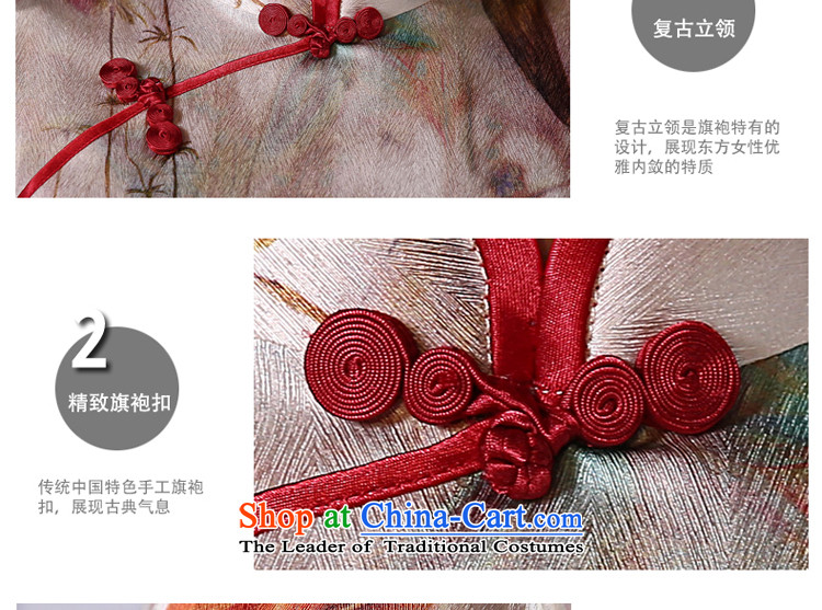 At 2015 new pro-silk cheongsam dress up the skirt of spring and summer load retro herbs extract routine and the relatively short time, improved 3XL picture, prices, brand platters! The elections are supplied in the national character of distribution, so action, buy now enjoy more preferential! As soon as possible.