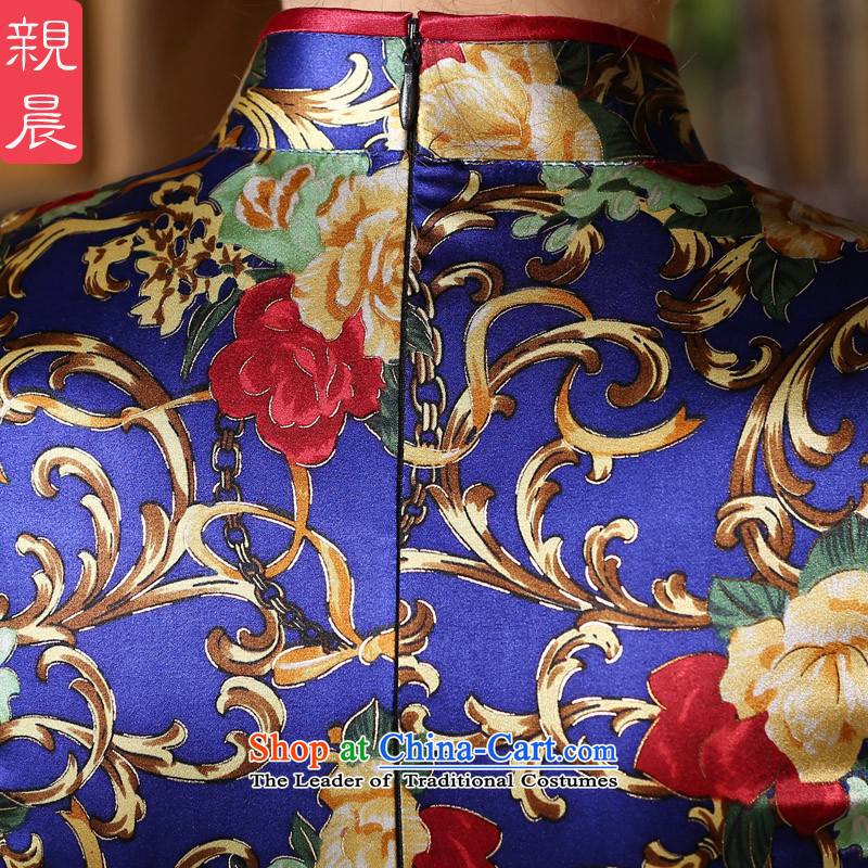 The pro-am daily new 2015 Ms. summer short of upscale contemporary improved silk herbs extract cheongsam dress short of pro-morning.... 2XL, shopping on the Internet