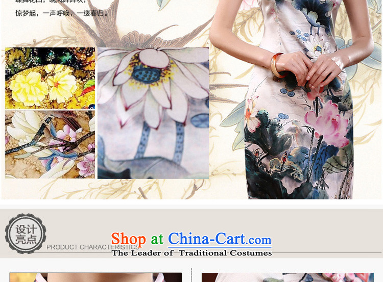 The pro-am 2015 daily new stylish short, improvement of nostalgia for the high silk dos Santos Sau San Silk Cheongsam Dress Short) XL Photo, prices, brand platters! The elections are supplied in the national character of distribution, so action, buy now enjoy more preferential! As soon as possible.