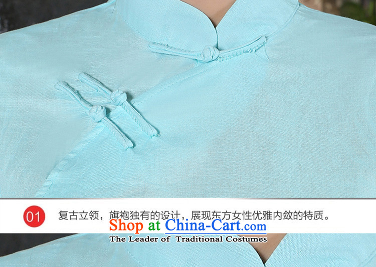The pro-am cotton linen dresses shirt Fall/Winter Collections new improved daily short of 2015 linen cheongsam dress in kit sleeved shirt +P0011 skirts XL Photo, prices, brand platters! The elections are supplied in the national character of distribution, so action, buy now enjoy more preferential! As soon as possible.