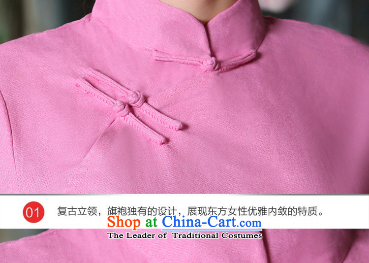 The pro-am new cotton linen clothes 2015 autumn and winter cheongsam with Tang Dynasty Chinese improved stylish everyday Dress Shirt +P0011 skirt S picture, prices, brand platters! The elections are supplied in the national character of distribution, so action, buy now enjoy more preferential! As soon as possible.
