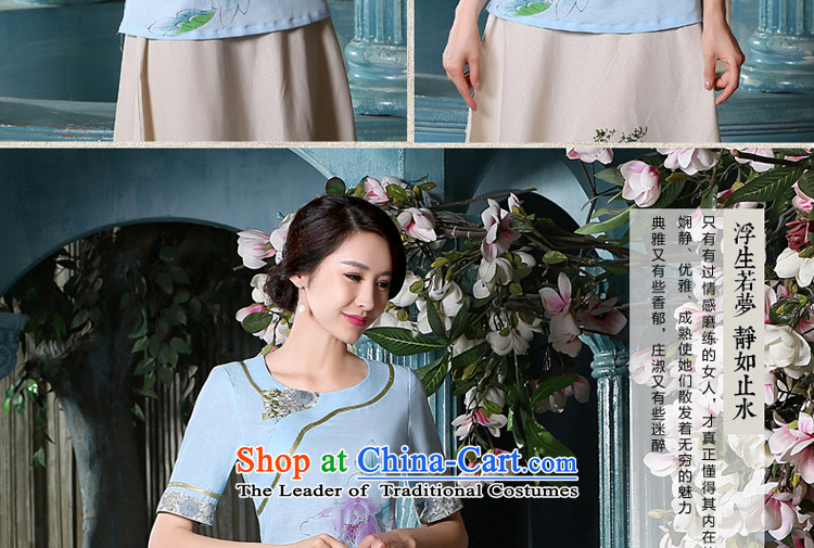 The pro-am qipao new 2015 Fall/Winter Collections of nostalgia for the improvement of the day-to-day cotton linen flax in ethnic long shirts shirt +P0011 skirts M picture, prices, brand platters! The elections are supplied in the national character of distribution, so action, buy now enjoy more preferential! As soon as possible.