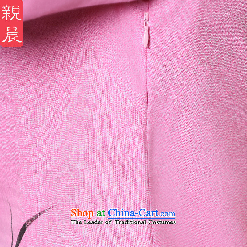The pro-am new cotton linen clothes 2015 autumn and winter cheongsam with improved stylish everyday dress Tang Dynasty Chinese shirt 2XL, pro-am , , , shopping on the Internet