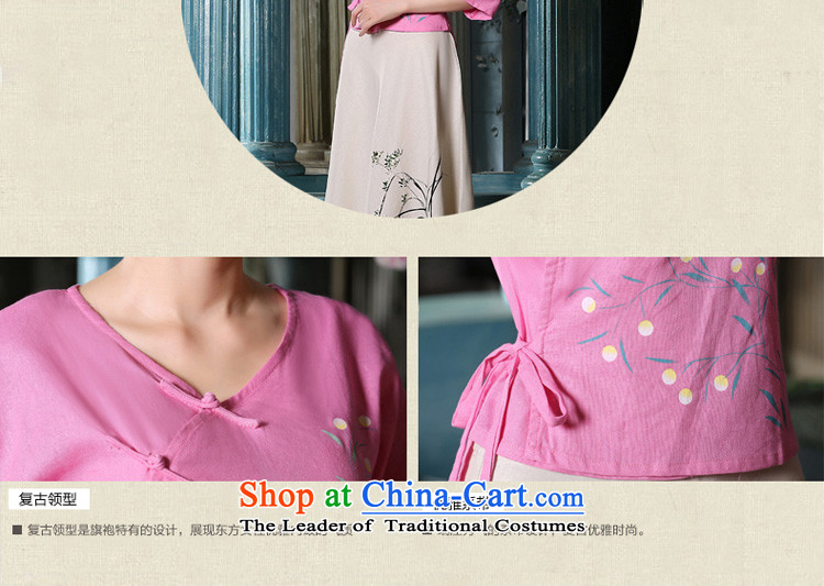 The pro-am cotton linen dresses 2015 new summer daily short piece of nostalgia for the improvement of Sau San suits kit shirt +P0011 cheongsam dress skirts XL Photo, prices, brand platters! The elections are supplied in the national character of distribution, so action, buy now enjoy more preferential! As soon as possible.