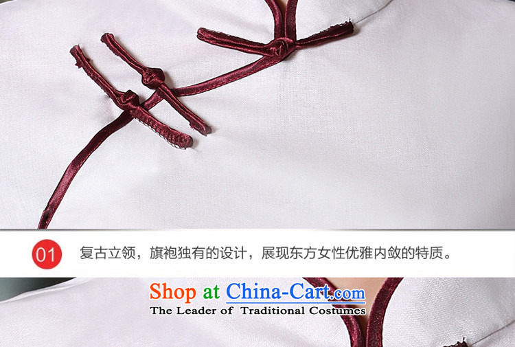 The pro-am qipao new clothes in summer and autumn 2015 replacing Tang Dynasty Chinese modern improved antique dresses in sleeved shirt +P0011 skirts M picture, prices, brand platters! The elections are supplied in the national character of distribution, so action, buy now enjoy more preferential! As soon as possible.