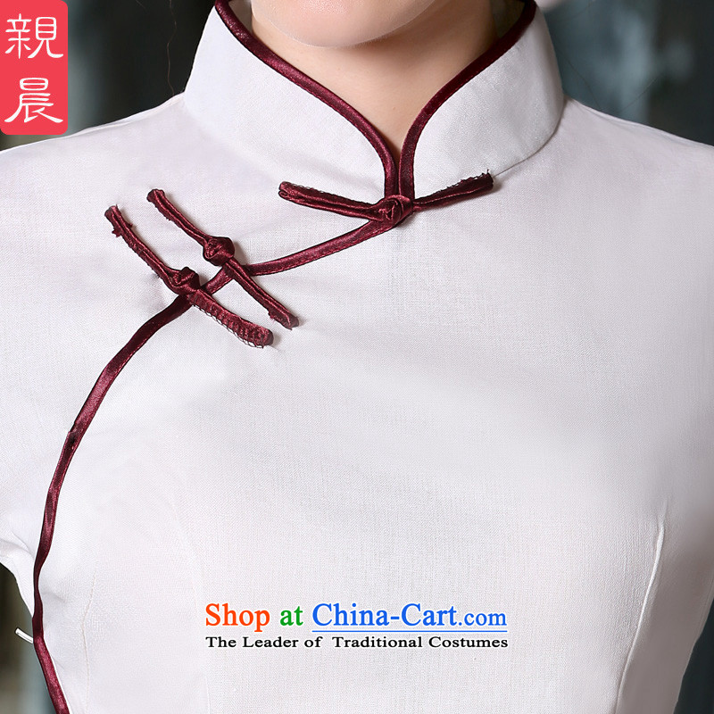 The pro-am qipao new clothes in summer and autumn 2015 replacing Tang Dynasty Chinese modern improved antique dresses in sleeved shirt +P0011 skirts , M, PRO-AM , , , shopping on the Internet