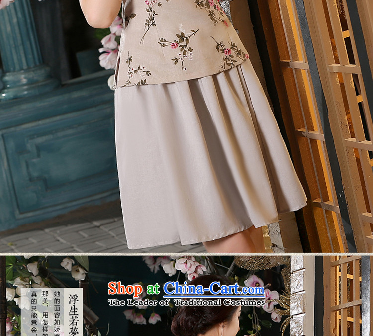 The pro-am cotton linen dresses shirt new 2015 summer short-sleeved daily improvement of traditional antique Tang dynasty China wind blouses 2XL Photo, prices, brand platters! The elections are supplied in the national character of distribution, so action, buy now enjoy more preferential! As soon as possible.