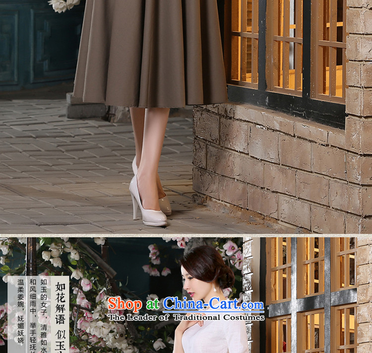 Pro-Tang Dynasty New Morning 2015 Fall/Winter Collections cotton linen clothes in the ordinary course of improved cheongsam dress shirt-sleeves S-seven days of pictures, prices, brand platters! The elections are supplied in the national character of distribution, so action, buy now enjoy more preferential! As soon as possible.