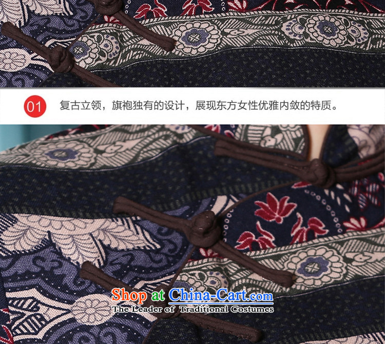 The pro-am cheongsam dress in summer and autumn of daily new improved cotton linen flax Stylish retro in Chinese long-sleeved) picture color L photo, prices, brand platters! The elections are supplied in the national character of distribution, so action, buy now enjoy more preferential! As soon as possible.