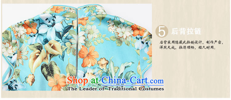  2015 new stylish qipao summer cotton cheongsam dress displayed Sau San dresses green L picture, prices, brand platters! The elections are supplied in the national character of distribution, so action, buy now enjoy more preferential! As soon as possible.
