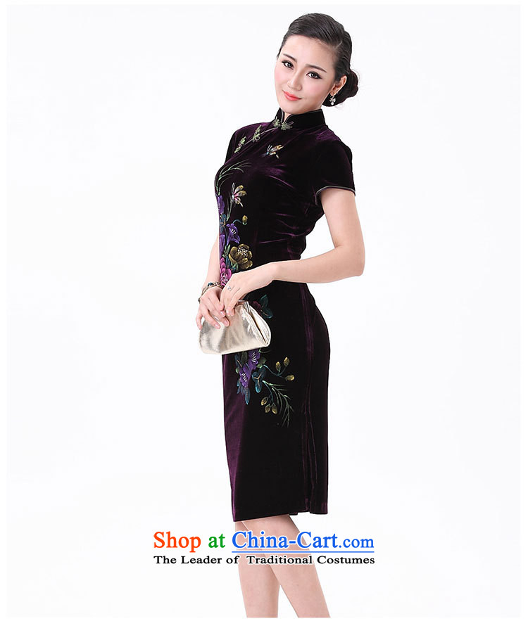 2015 new moms with retro style qipao female autumn and winter cheongsam 8868 English thoroughbred short-sleeved L picture, prices, brand platters! The elections are supplied in the national character of distribution, so action, buy now enjoy more preferential! As soon as possible.