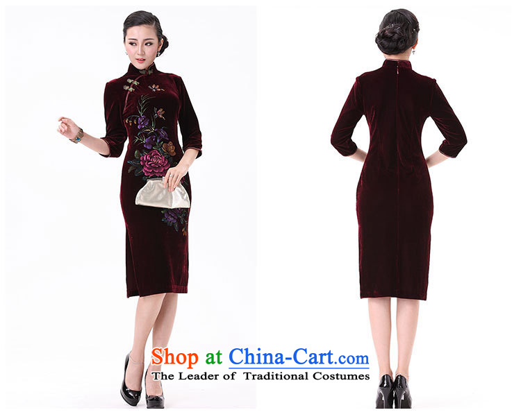 2015 new moms with retro style qipao female autumn and winter cheongsam 8868 English thoroughbred short-sleeved L picture, prices, brand platters! The elections are supplied in the national character of distribution, so action, buy now enjoy more preferential! As soon as possible.