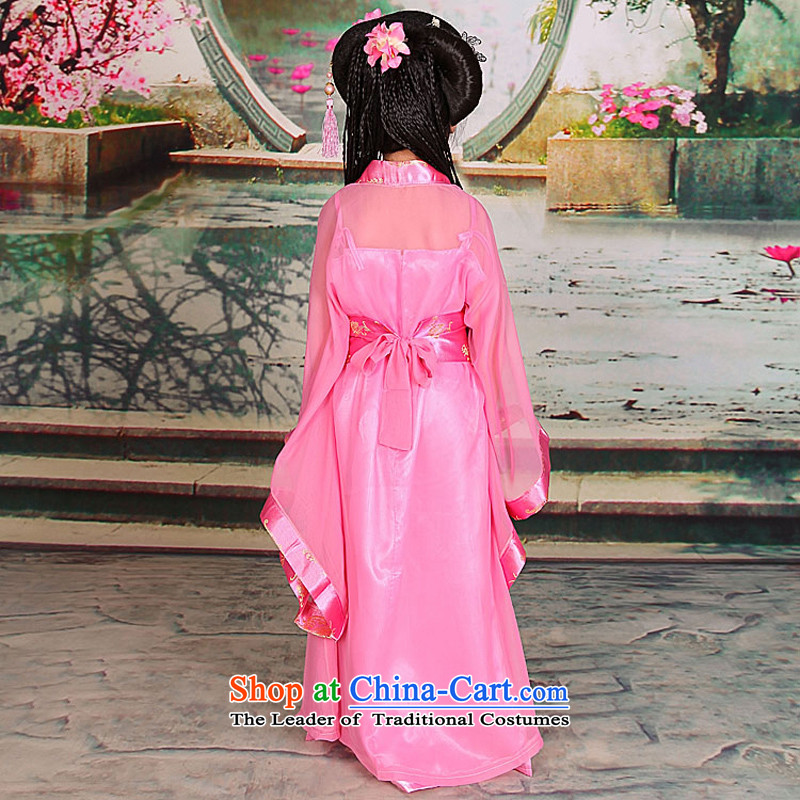 Time Syrian sweet small prey Li ancient clothing Princess Gwi-loaded girls costumes and Tang dynasty Han-floor, 7 children's wear skirts pink 150cm tall fairies 145-155, recommended time Syrian shopping on the Internet has been pressed.