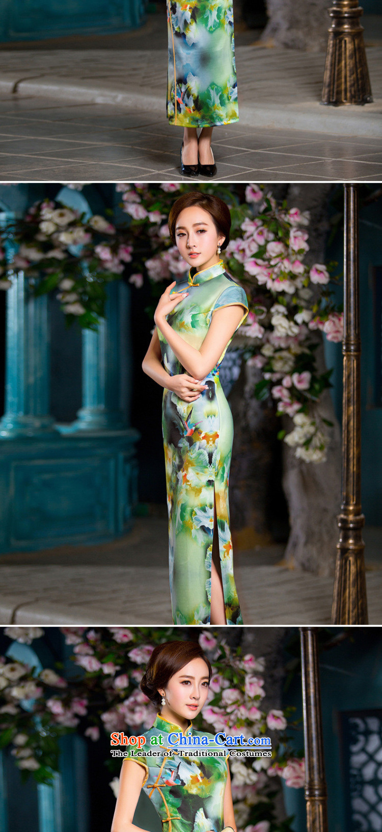 Dan smoke long retro elegant qipao thin graphics Chinese collar crescent improved long-sleeved cheongsam dress figure color M brand, prices, picture platters! The elections are supplied in the national character of distribution, so action, buy now enjoy more preferential! As soon as possible.