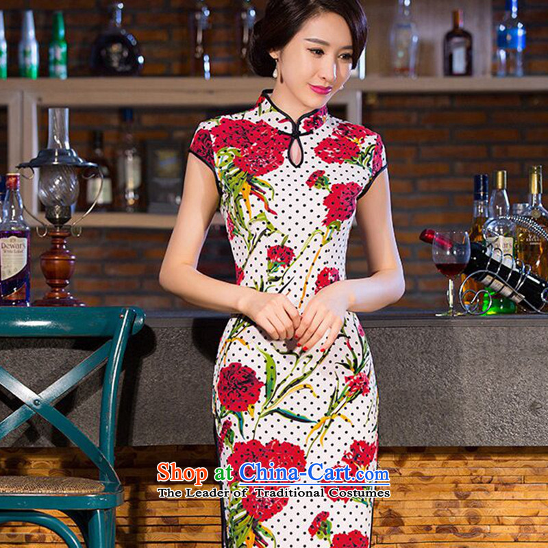 Find New Long qipao Sophie female water droplets collar Chinese improved China wind Sau San video thin cheongsam dress Figure Color 2XL, find Sophie , , , shopping on the Internet