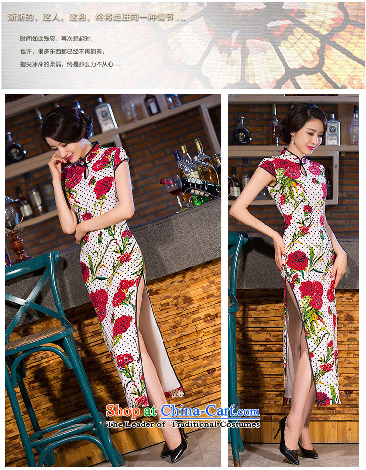 It New Long qipao women water droplets collar Chinese improved China wind Sau San video thin cheongsam dress Figure Color S picture, prices, brand platters! The elections are supplied in the national character of distribution, so action, buy now enjoy more preferential! As soon as possible.