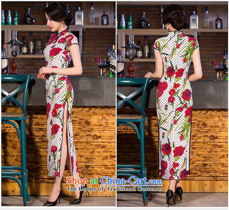 It New Long qipao women water droplets collar Chinese improved China wind Sau San video thin cheongsam dress Figure Color S picture, prices, brand platters! The elections are supplied in the national character of distribution, so action, buy now enjoy more preferential! As soon as possible.