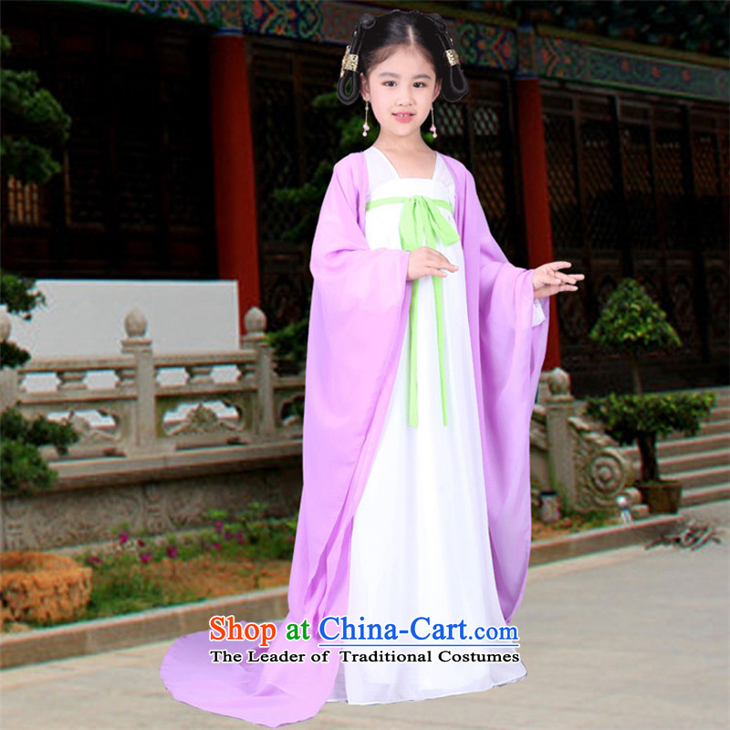 The Syrian children ancient costumes time girls fairies replacing will replace the princess, Tang Gwi-serving a seven fairy tail skirt Ha Hon services for women clothes skirt fairies princess light purple 150CM, time Syrian shopping on the Internet has be