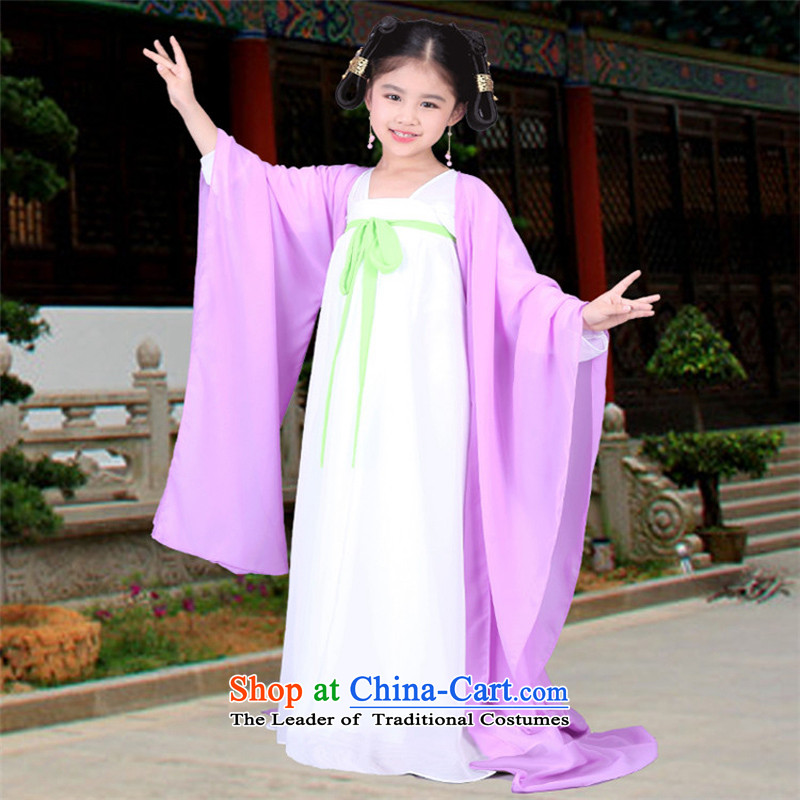 The Syrian children ancient costumes time girls fairies replacing will replace the princess, Tang Gwi-serving a seven fairy tail skirt Ha Hon services for women clothes skirt fairies princess light purple 150CM, time Syrian shopping on the Internet has be