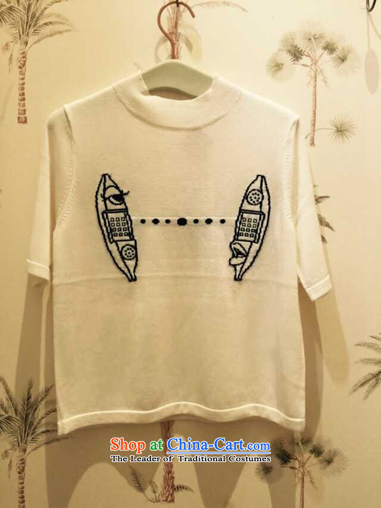 The European station 2015 Autumn Hami load new round-neck collar short-sleeved T-shirt small banana phone embroidery T-shirt pre-sale picture color S pictures, prices, brand platters! The elections are supplied in the national character of distribution, so action, buy now enjoy more preferential! As soon as possible.