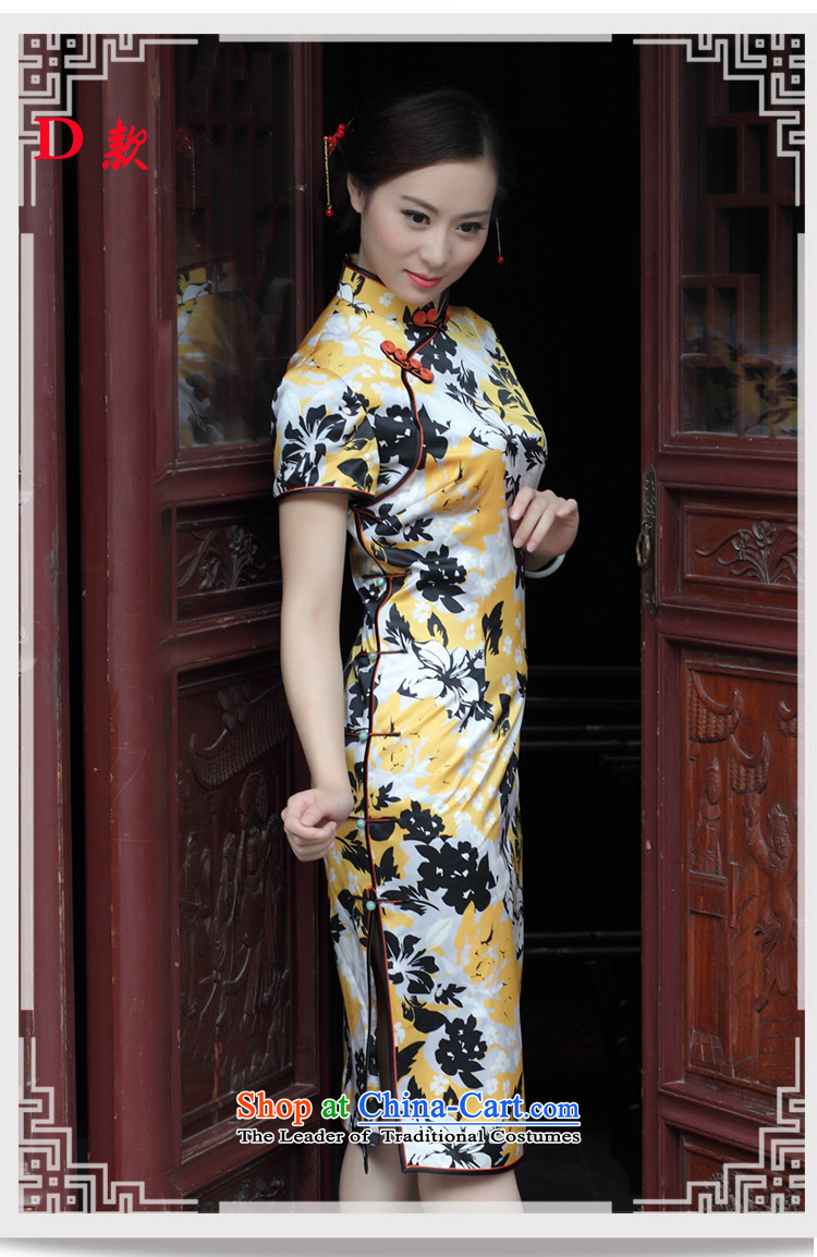 The Wu female red 2015 New Silk Cheongsam dress summer binding system in Sau San Long Short-sleeved blouses and daily dresses D spend long detained XXL picture, prices, brand platters! The elections are supplied in the national character of distribution, so action, buy now enjoy more preferential! As soon as possible.