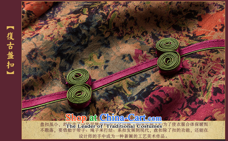Seal of retro traditional, incense cloud yarn short of Qipao saika silk retro aristocratic improved Chinese dress photo color pictures, prices, XXXL brand platters! The elections are supplied in the national character of distribution, so action, buy now enjoy more preferential! As soon as possible.