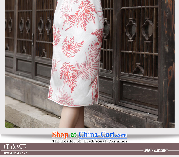 The Wu female red 2015 new heavyweight silk cheongsam dress in the summer of women's daily Sau San dresses B) collar XL Photo, prices, brand platters! The elections are supplied in the national character of distribution, so action, buy now enjoy more preferential! As soon as possible.