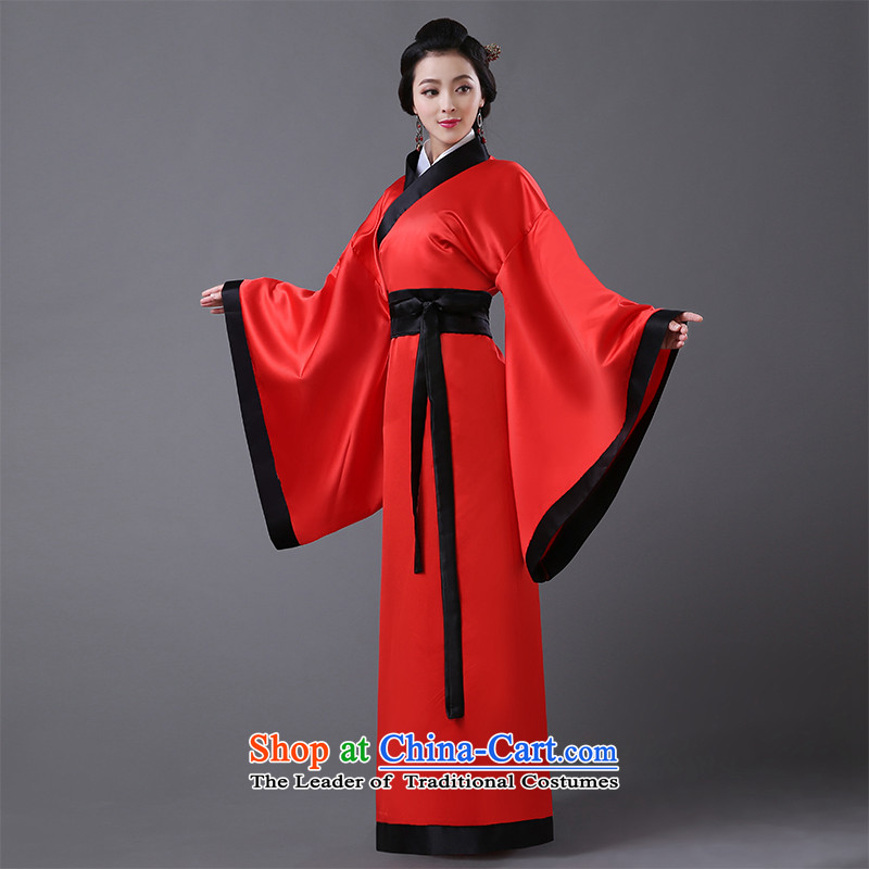 Time Syrian Tang dynasty costume improved authentic Han-Chinese style wedding marriage solemnisation red brides who marry Yi Qu civil photo building theme photo album Han-dress clothes skirt fairies Princess floor red code suitable for time Syrian.... 160
