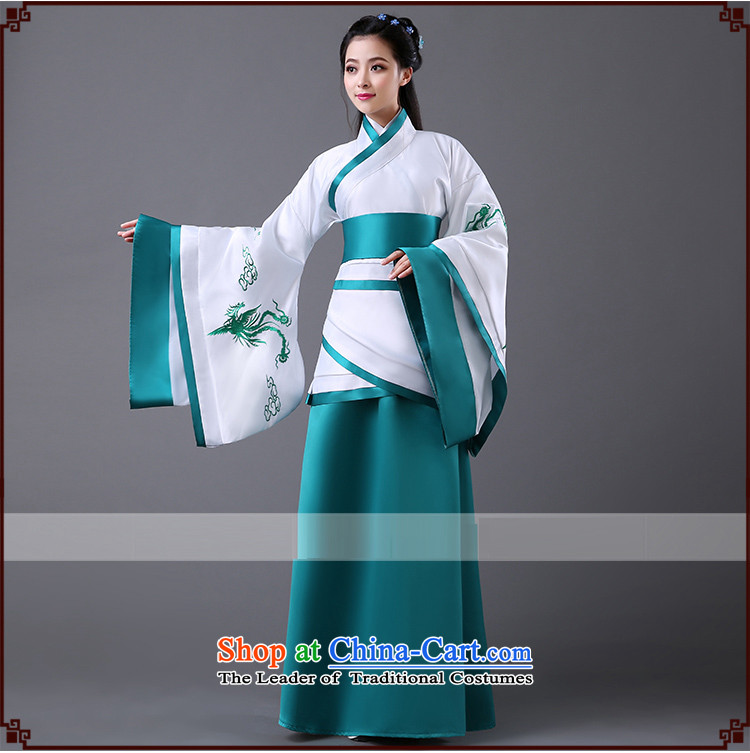 The Syrian women's ancient time clothing fairies skirt costume ancient Han-Han dynasty Royal Princess female clothes photo album embroidery Han-track civil administration improvement blue floor will be appropriate, prices, picture 160-175cm brand platters! The elections are supplied in the national character of distribution, so action, buy now enjoy more preferential! As soon as possible.