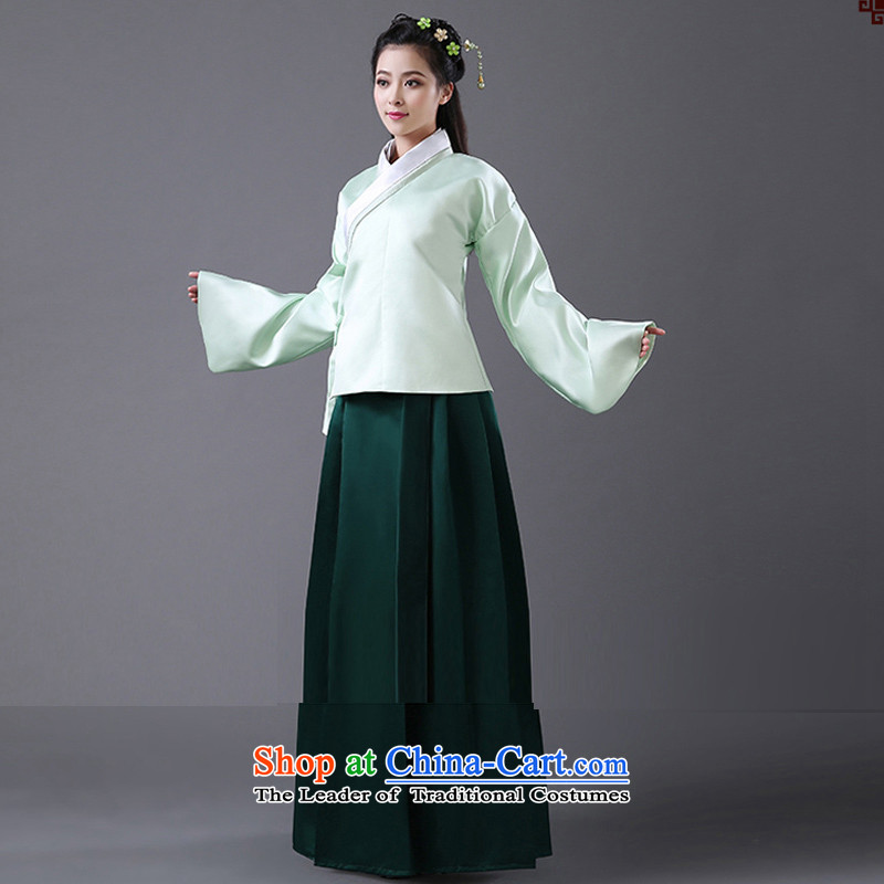 Time improved Han-Syrian women's skirt and roving entertainment system for exchange that you can multi-select attributes by using the categories on the establishment of a firm ancient Han-Women's dress ancient clothing princess fairies ladies grass green