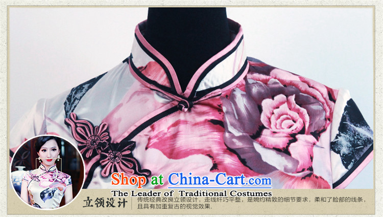 After a new wind 2015 Summer retro Sau San short-sleeved improved stylish herbs extract silk CHINESE CHEONGSAM 5435 5435 suit XXL picture, prices, brand platters! The elections are supplied in the national character of distribution, so action, buy now enjoy more preferential! As soon as possible.