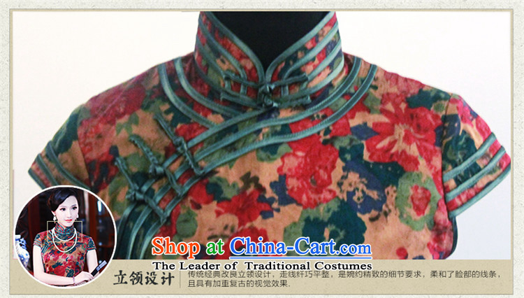 After a new 2015-silk yarn silk stylish cloud of incense summer short-sleeved qipao improved CHINESE CHEONGSAM 5447 5447 suit XL Photo, prices, brand platters! The elections are supplied in the national character of distribution, so action, buy now enjoy more preferential! As soon as possible.