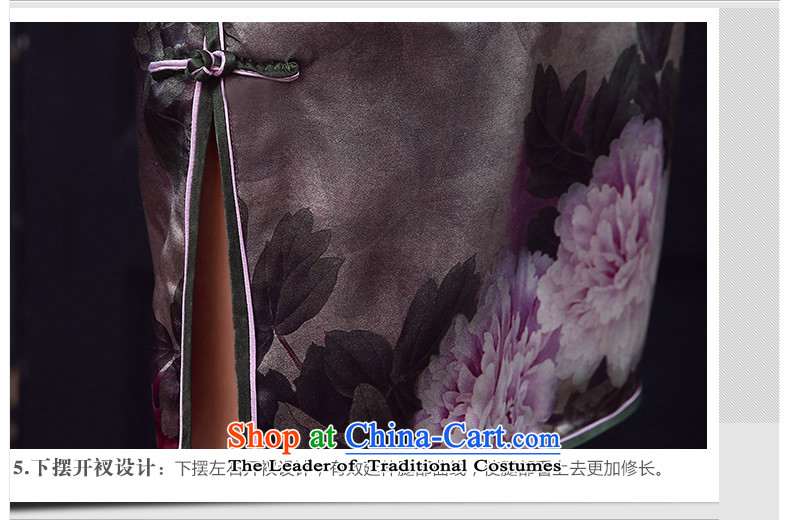 [Sau Kwun Tong] spend Selina Chow Silk Cheongsam upscale Summer 2015 New Silk Cheongsam dress dos Santos retro QD5335 SUIT XXXL picture, prices, brand platters! The elections are supplied in the national character of distribution, so action, buy now enjoy more preferential! As soon as possible.