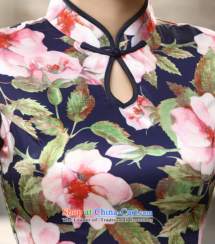 Find the new improved Ms. Sophie daily retro silk short-sleeved Sau San dinner long double cheongsam dress incense to 2XL pictures, prices, brand platters! The elections are supplied in the national character of distribution, so action, buy now enjoy more preferential! As soon as possible.