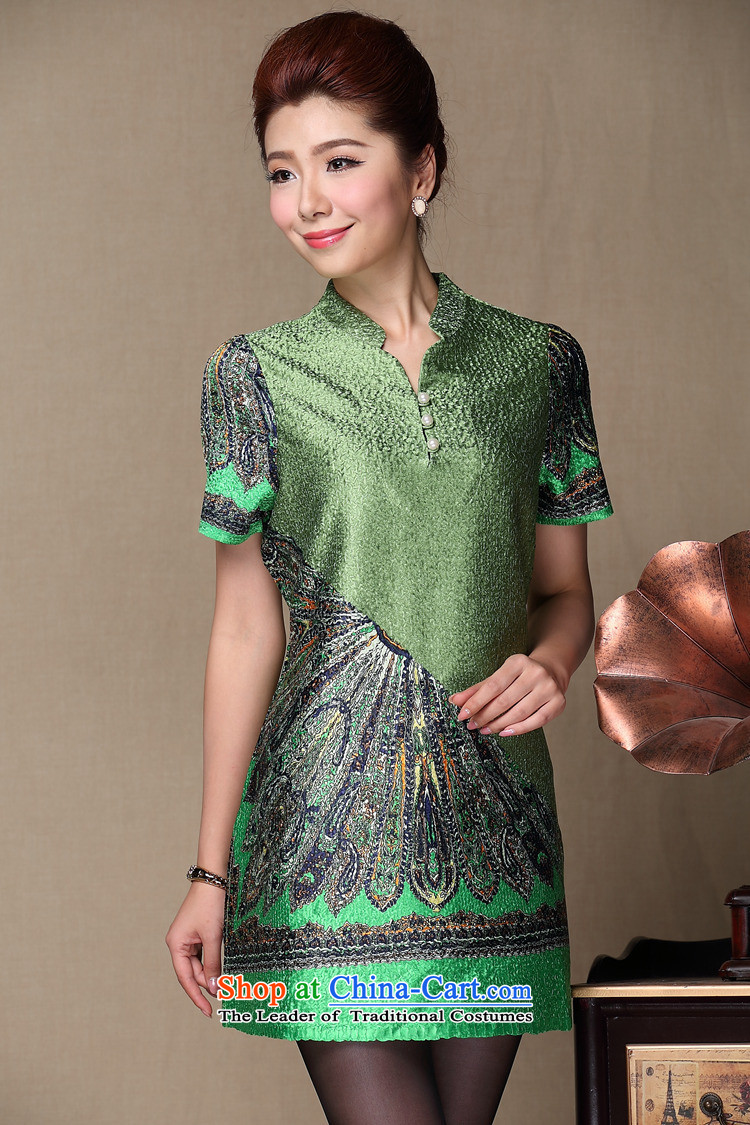 Tang Dynasty continental parquet silk drapes extracting mother wedding cheongsam dress in older green XXL picture, prices, brand platters! The elections are supplied in the national character of distribution, so action, buy now enjoy more preferential! As soon as possible.