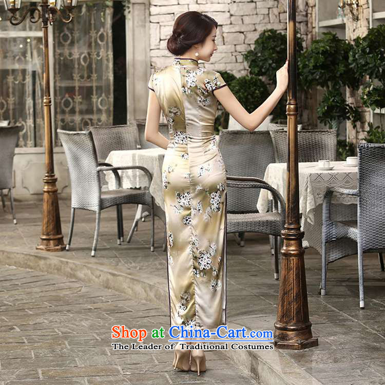 In accordance with the Love l summer trendy new for women cheongsam collar is traversed by the classic Tray Tie long cheongsam dress Sau San LGD/C0013# Gray 2XL Photo, prices, brand platters! The elections are supplied in the national character of distribution, so action, buy now enjoy more preferential! As soon as possible.