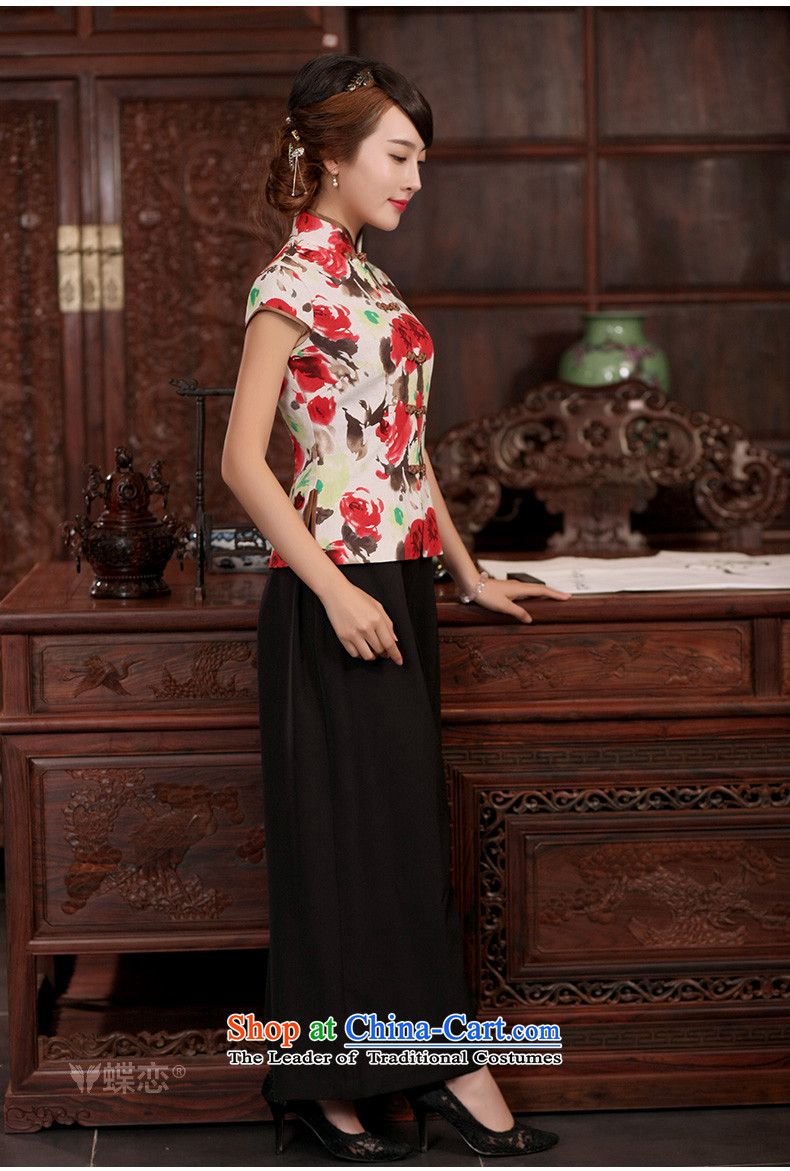 The Butterfly Lovers CHINESE CHEONGSAM shirt 2015 new retro style qipao improved women's summer cotton linen Tang dynasty figure XXL picture, prices, brand platters! The elections are supplied in the national character of distribution, so action, buy now enjoy more preferential! As soon as possible.