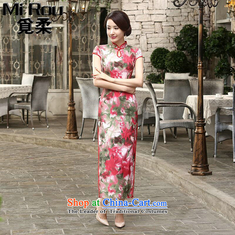Find New Ms. Sophie frockcoat daily retro Chinese silk dresses improved long double qipao Sau San shakes Kuroki Hitomi S find Sophie , , , shopping on the Internet