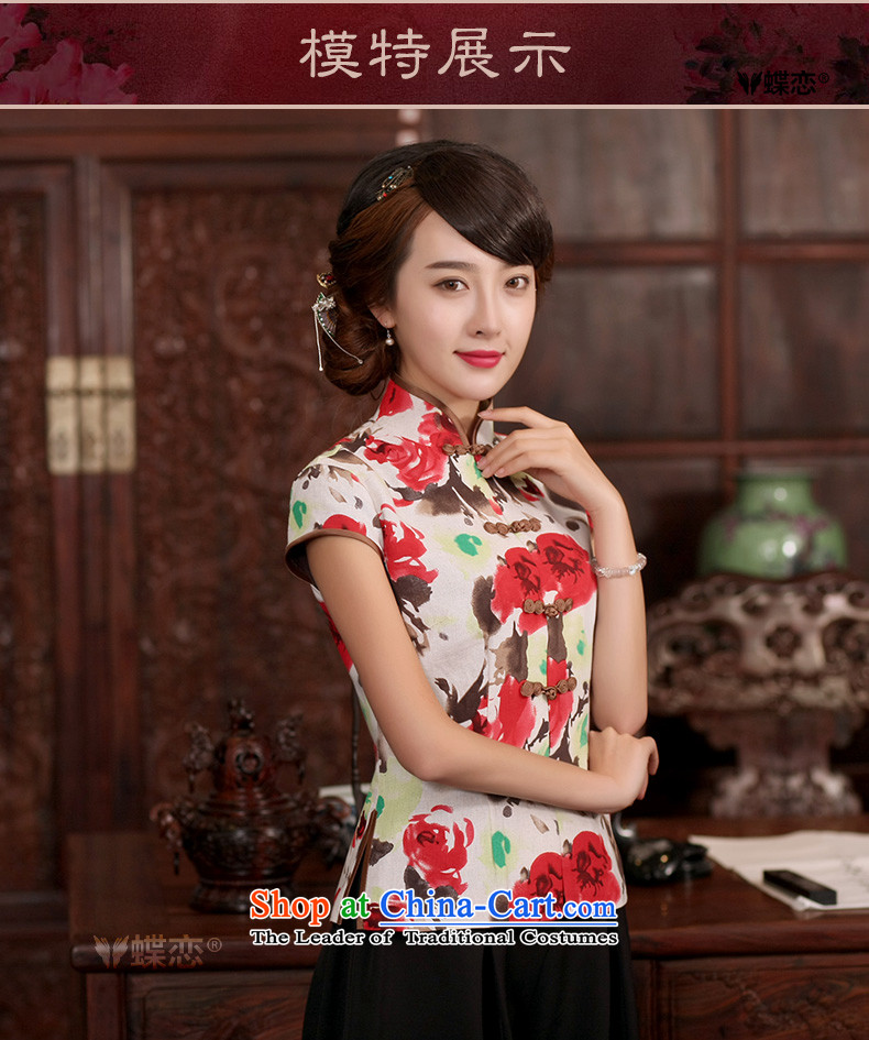 The Butterfly Lovers CHINESE CHEONGSAM shirt 2015 new women's retro improved stylish Ronald Tang dynasty cotton linen figure S picture, prices, brand platters! The elections are supplied in the national character of distribution, so action, buy now enjoy more preferential! As soon as possible.
