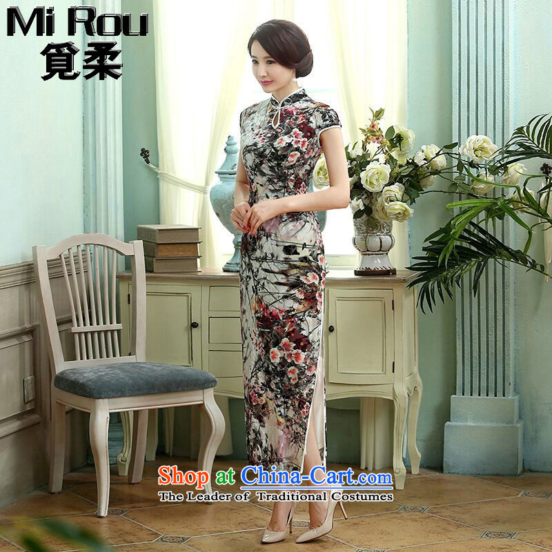 Find the new Chinese Long Sophie dress elegant and collar elastic really scouring pads improvement Sau San long qipao ling butterfly M find Sophie , , , shopping on the Internet