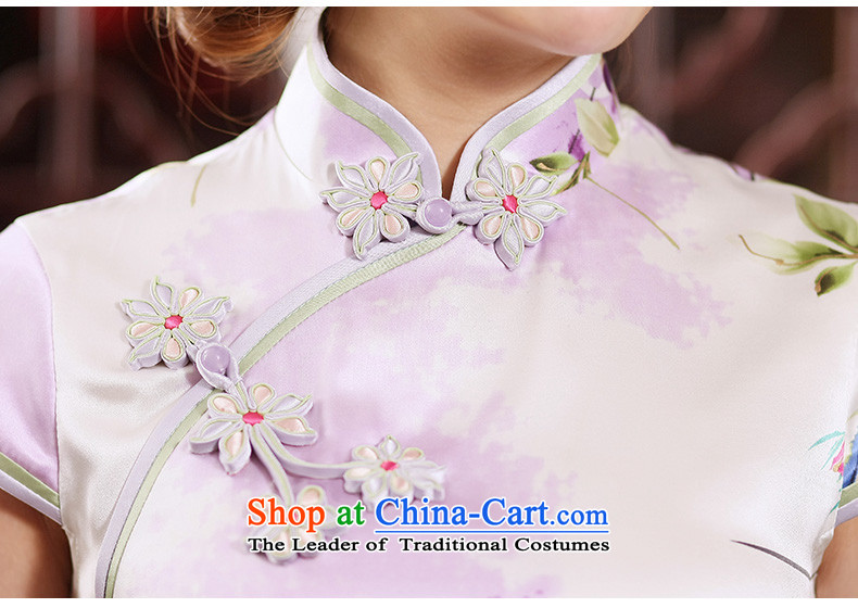 The Butterfly Lovers 2015 Summer new retro improved Silk Cheongsam, short skirt daily figure qipao Sau San - 15 days pre-sale prices, pictures, L brand platters! The elections are supplied in the national character of distribution, so action, buy now enjoy more preferential! As soon as possible.
