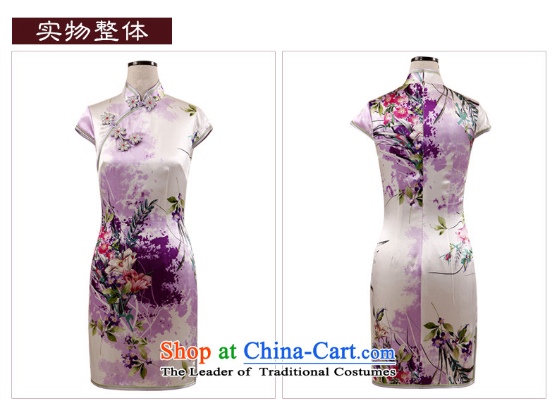 The Butterfly Lovers 2015 Summer new improved Silk Cheongsam antique dresses daily short of Qipao Sau San figure - 15 days pre-sale prices, pictures, XXL brand platters! The elections are supplied in the national character of distribution, so action, buy now enjoy more preferential! As soon as possible.