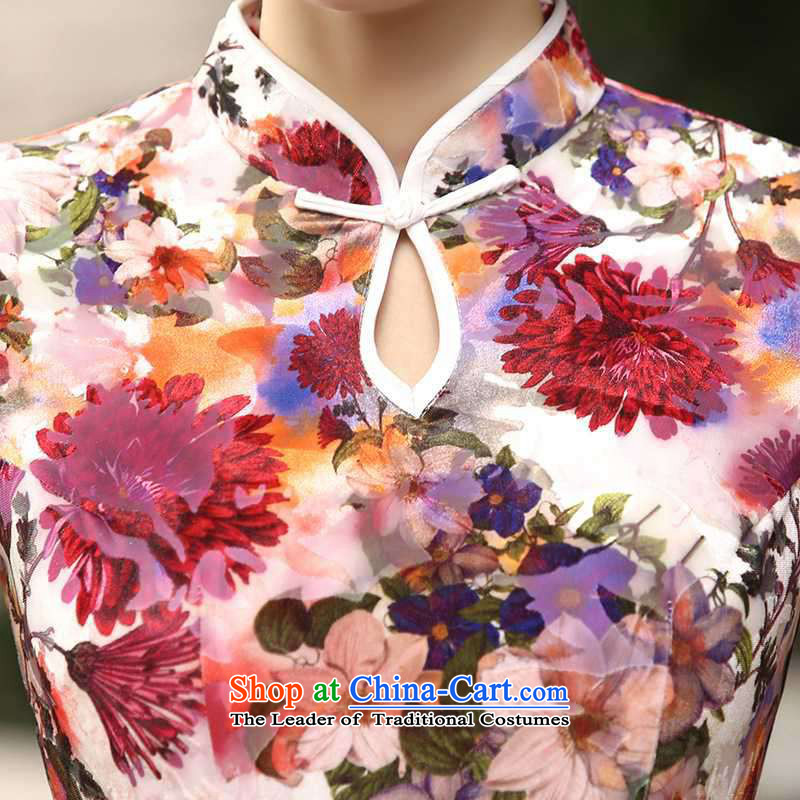 In accordance with the fuser trendy new for women elegant Superior Sau San improved short-sleeved long red , L, in accordance with the cheongsam LGD/T0004# fuser , , , shopping on the Internet