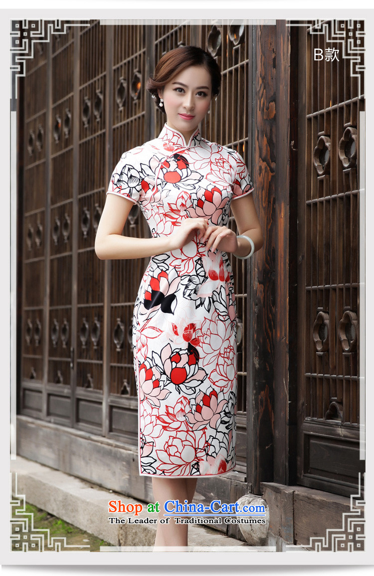 The Wu Female Red Spring and Autumn 2015 New Silk Cheongsam dress in long-to-day, Sau San dress dresses 39643A101 XL Photo, prices, brand platters! The elections are supplied in the national character of distribution, so action, buy now enjoy more preferential! As soon as possible.