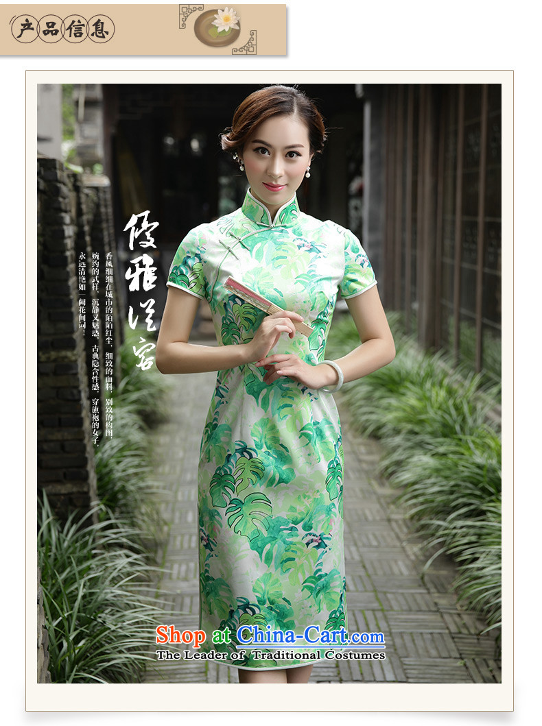 The Wu female red autumn 2015 silk cheongsam dress with medium to long term of daily antique dresses female Sau San dresses 39615A102 XXL picture, prices, brand platters! The elections are supplied in the national character of distribution, so action, buy now enjoy more preferential! As soon as possible.