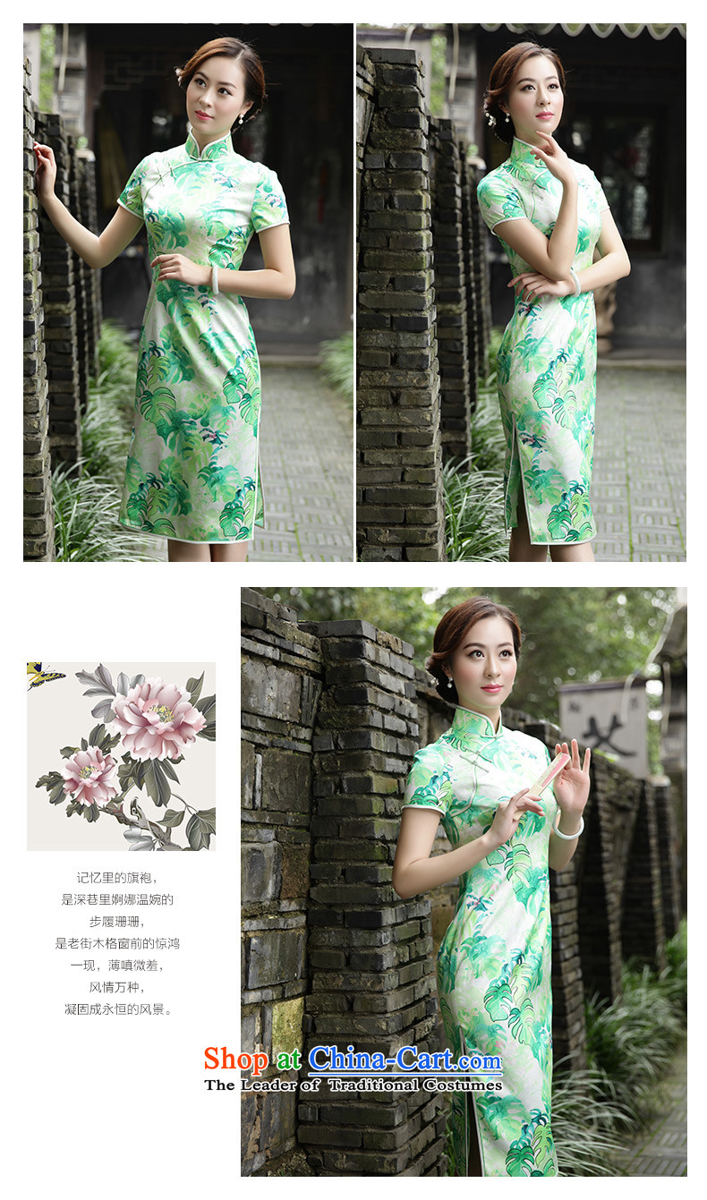 The Wu female red autumn 2015 silk cheongsam dress with medium to long term of daily antique dresses female Sau San dresses 39615A102 XXL picture, prices, brand platters! The elections are supplied in the national character of distribution, so action, buy now enjoy more preferential! As soon as possible.