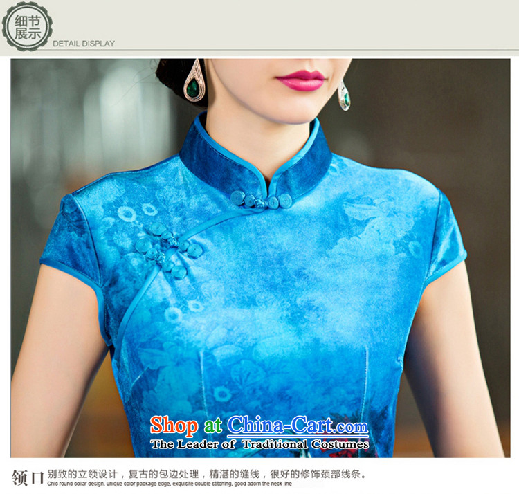 The new 2015 Xuan if 歆 stylish qipao improved load autumn Sau San velvet cheongsam dress QD 096 aubergine S picture, prices, brand platters! The elections are supplied in the national character of distribution, so action, buy now enjoy more preferential! As soon as possible.